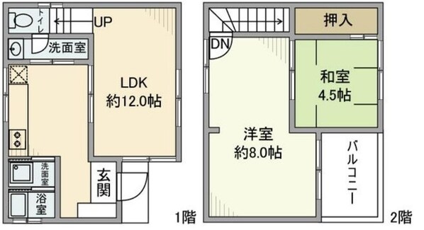 西堀戸建の物件間取画像